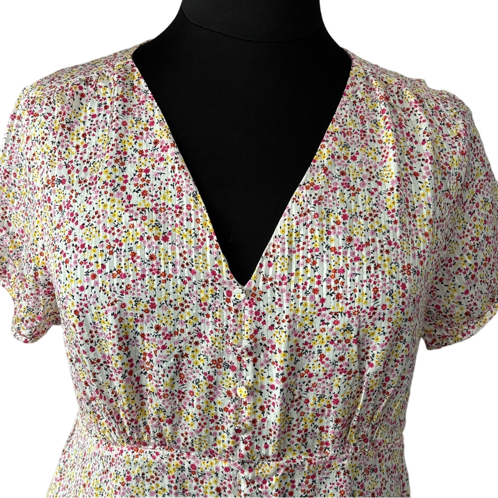 J. Crew Cottagecore V-neck Midi Maxi Dress in Field Day Floral Print size 16 - Picture 4 of 13